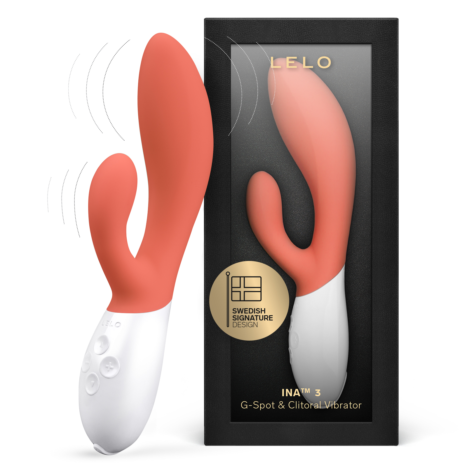 LELO AMAZON main image INA 3 Coral Red