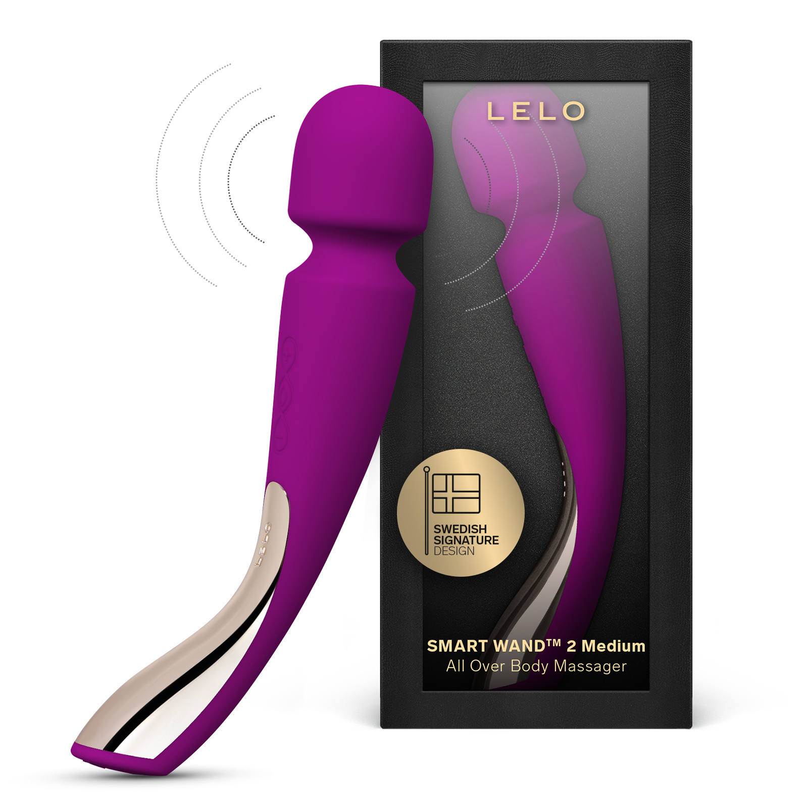 LELO AMAZON main image SMART WAND 2 Medium DEEP ROSE