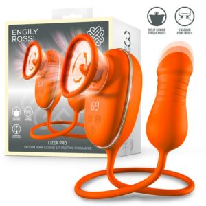 1 lizer pro estimulador con lengua oscilante bomba de vacio y huevo con up and down