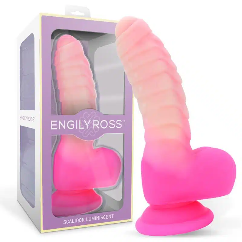 1 scalidor dildo unicorn brilla en la oscuridad silicona liquida 18 cm